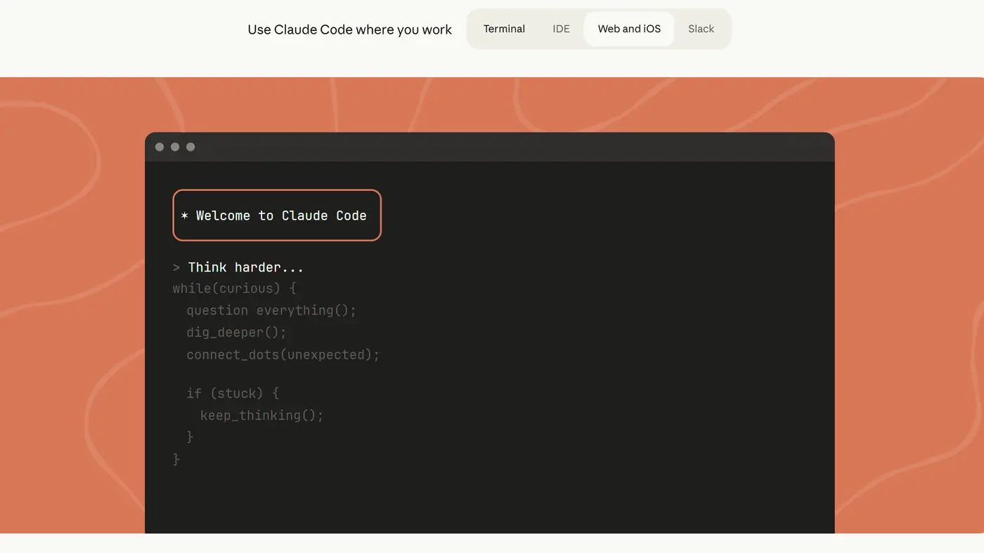 Claude Code arbeitet im Terminal an einer Codebasis
