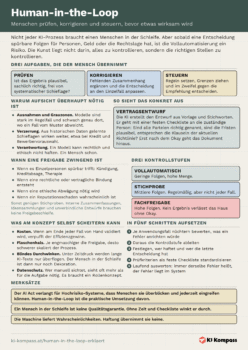 Vorschau des Cheat-Sheet Human-in-the-Loop