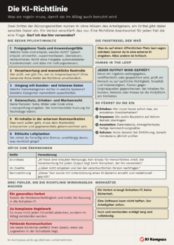 Vorschau des Cheat-Sheet Die KI-Richtlinie